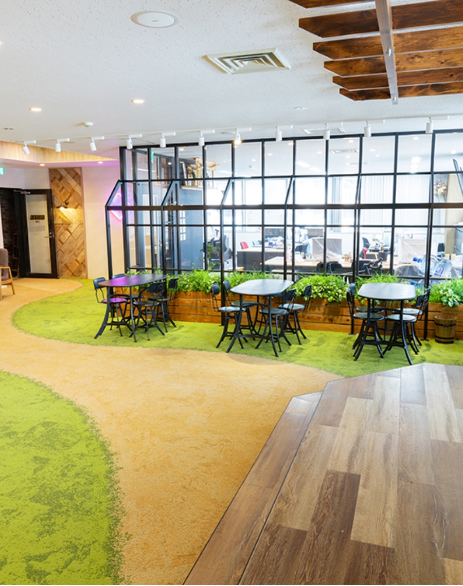 株式会社○○様のオープンスペース